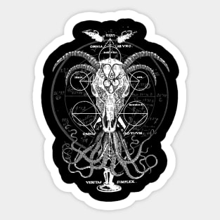 Golden Pentacle of the Serpent Crown Sticker